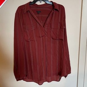 long sleeve stripe dress shirt
